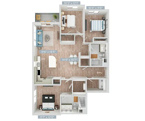 Floor plan C3U-C3S-1311