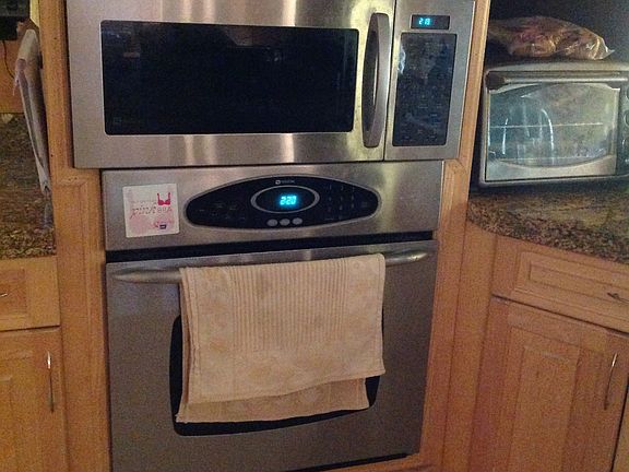 microwave and oven