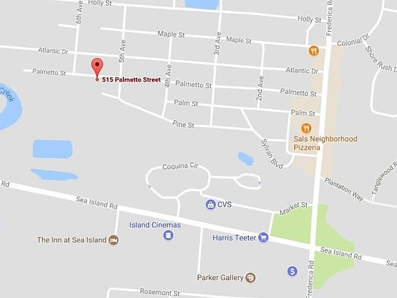 Located 2 minutes to Fredericka & Sea Island Rds.