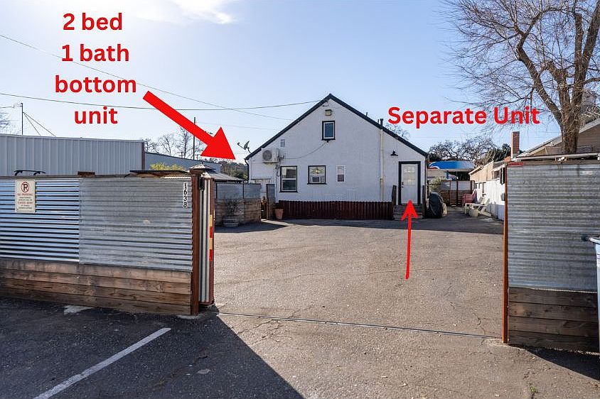 2/1 Apartment entrance is on the left. The right/top is a separate unit.
