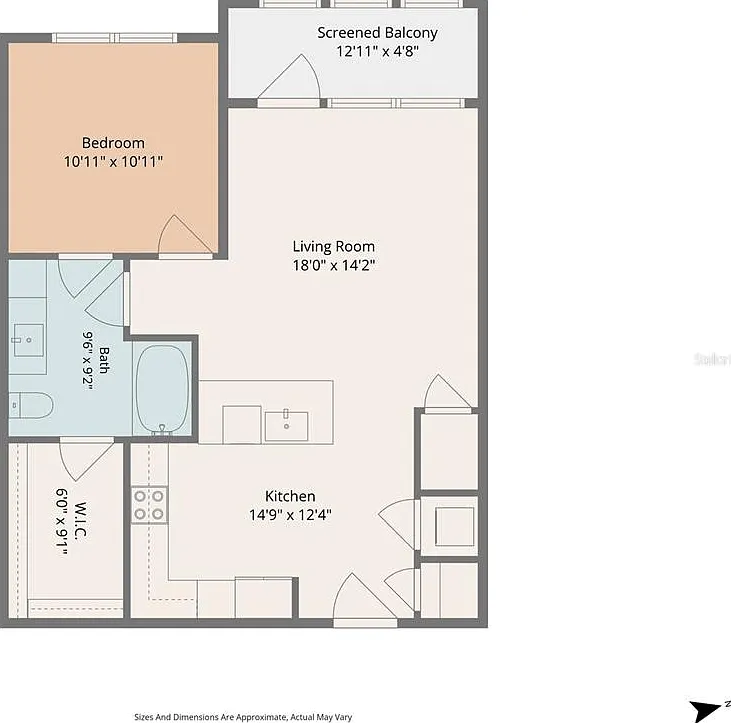 1 bed, 1.0 bath, 725 sqft, $1,899 — Photo 2