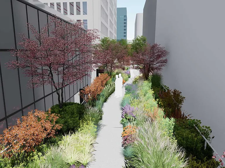 Stunning green space in downtown Columbus, Ohio