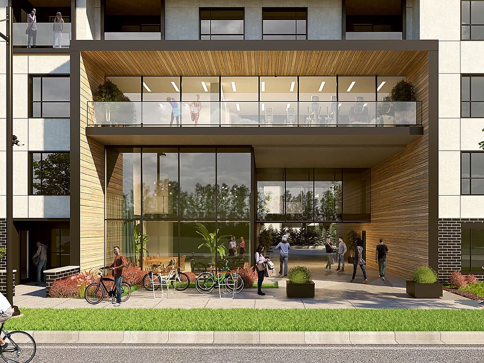 the breezeway in the condo building at capella in university district