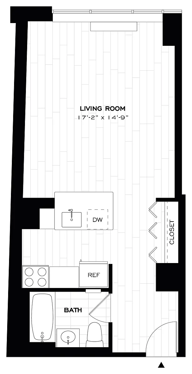 Floor plan Studio-S15