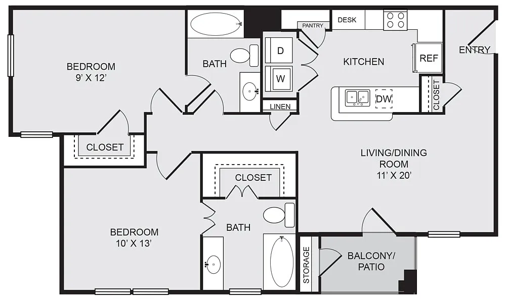Floor plan B3
