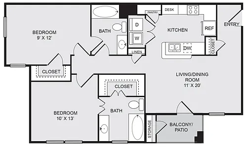 Floor plan B3