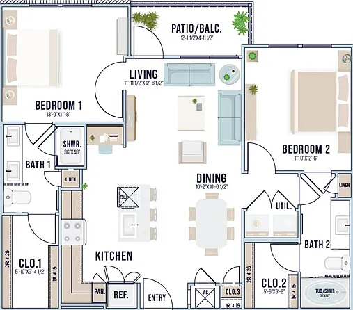 B2 | 1031 sq ft B2 | 1031 sq ft