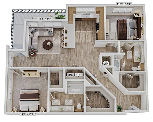Floor plan B7