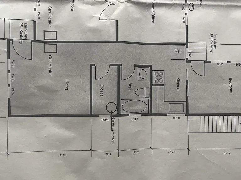 Floor plan with dimensions