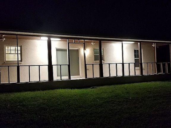 Back porch at night