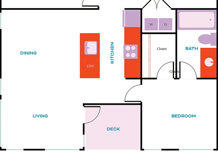 2 Bed, 2 Bath - Apt B 2 Bed, 2 Bath - Apt B