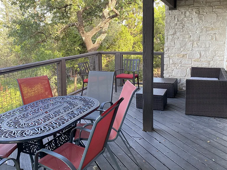 Deck with beautiful Lake Views