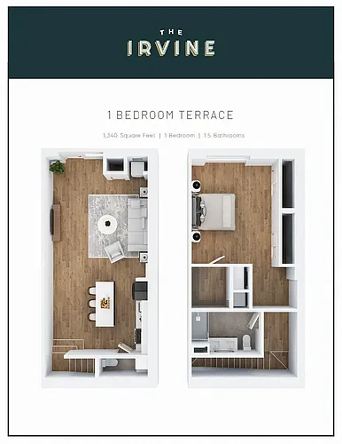 Floor plan 1 Bedroom Terrace