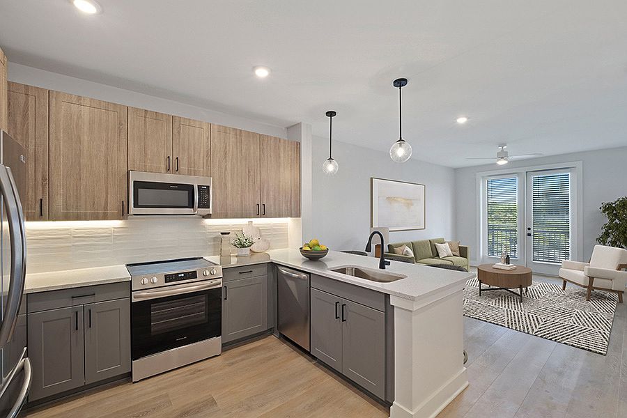 Thoughtfully designed one, two- or three-bedroom apartments and townhomes