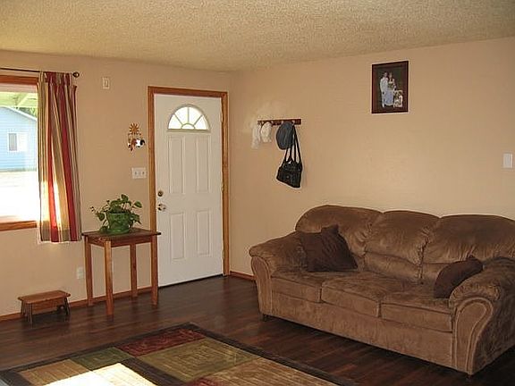 Living Room with New Vinyl Floors