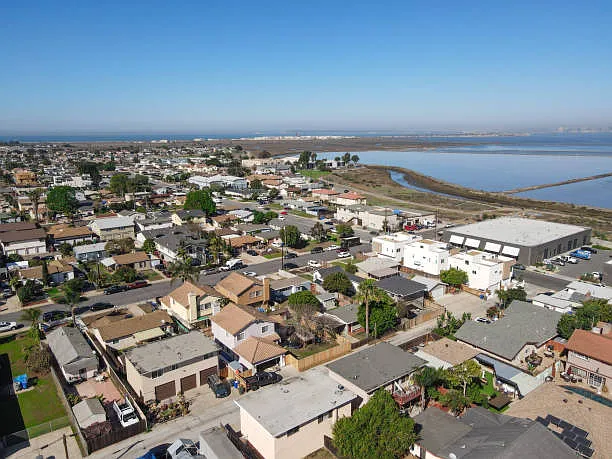 Over head shot of location