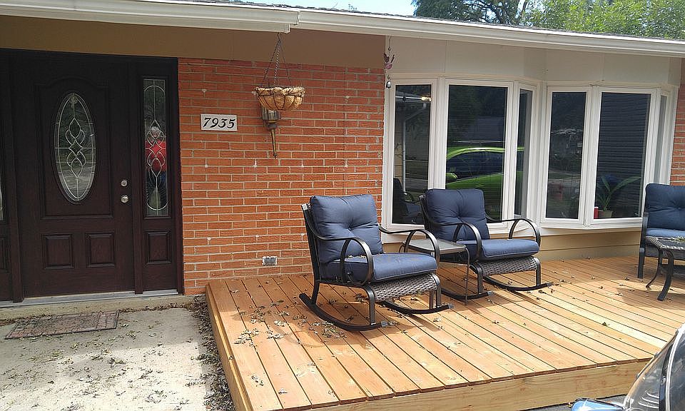 New front door and porch