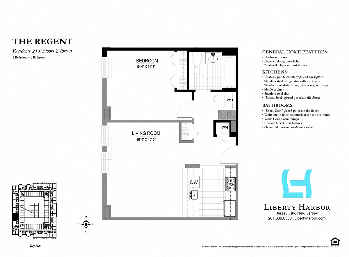 Floor plan 30 REGENT-1 BEDROOM PLAN G