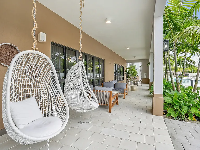 Resort-Inspired Pool with Cabanas