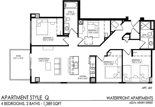 Floor plan Q