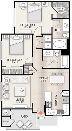 Floor plan Plan D