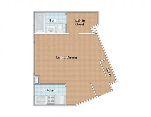 Floor plan Studio