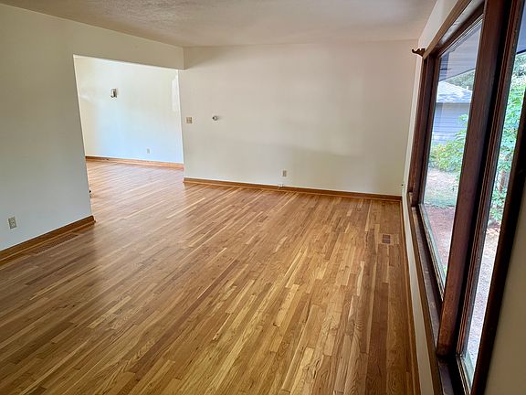 Upstairs living room looking towards dining area