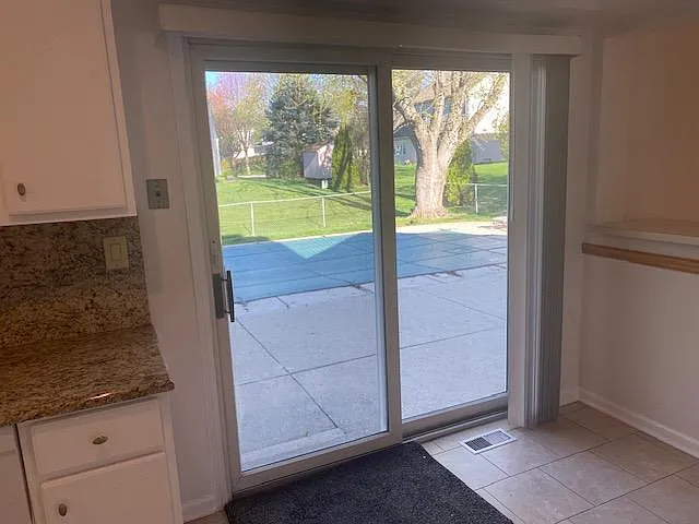 swimming pool view from Kitchen