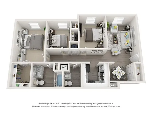 Floor plan 3 x 1.5 sm