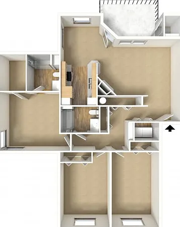 Platinum Plus - 3 Bedroom, 2 Bathroom Platinum Plus - 3 Bedroom, 2 Bathroom