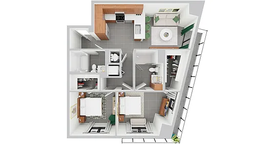 Floor plan B1