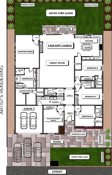 2nd image of 3229 E Roma Ave