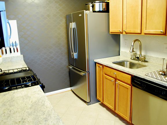 Stainless steel appliances, full size dishwasher, and ice ma