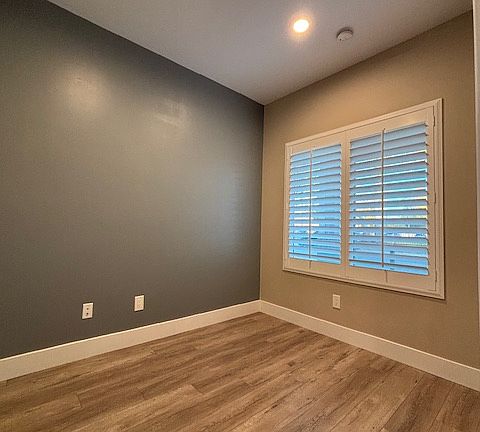 First floor bedroom can serve as an office or guest room