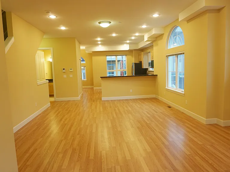 Large and bright living room .