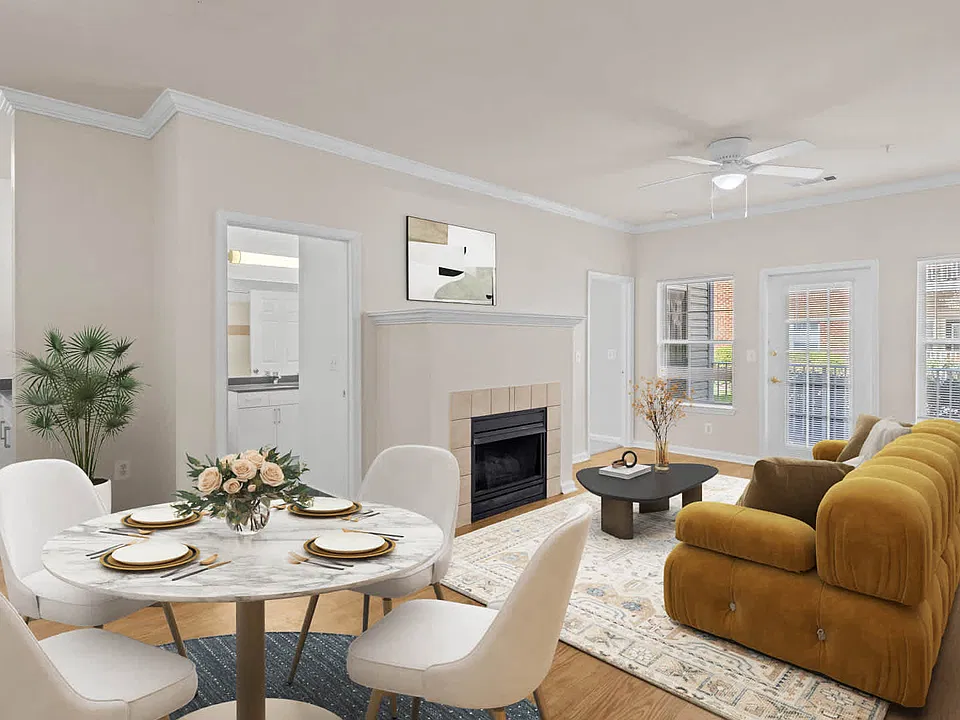 Living Room with Hard Surface Flooring