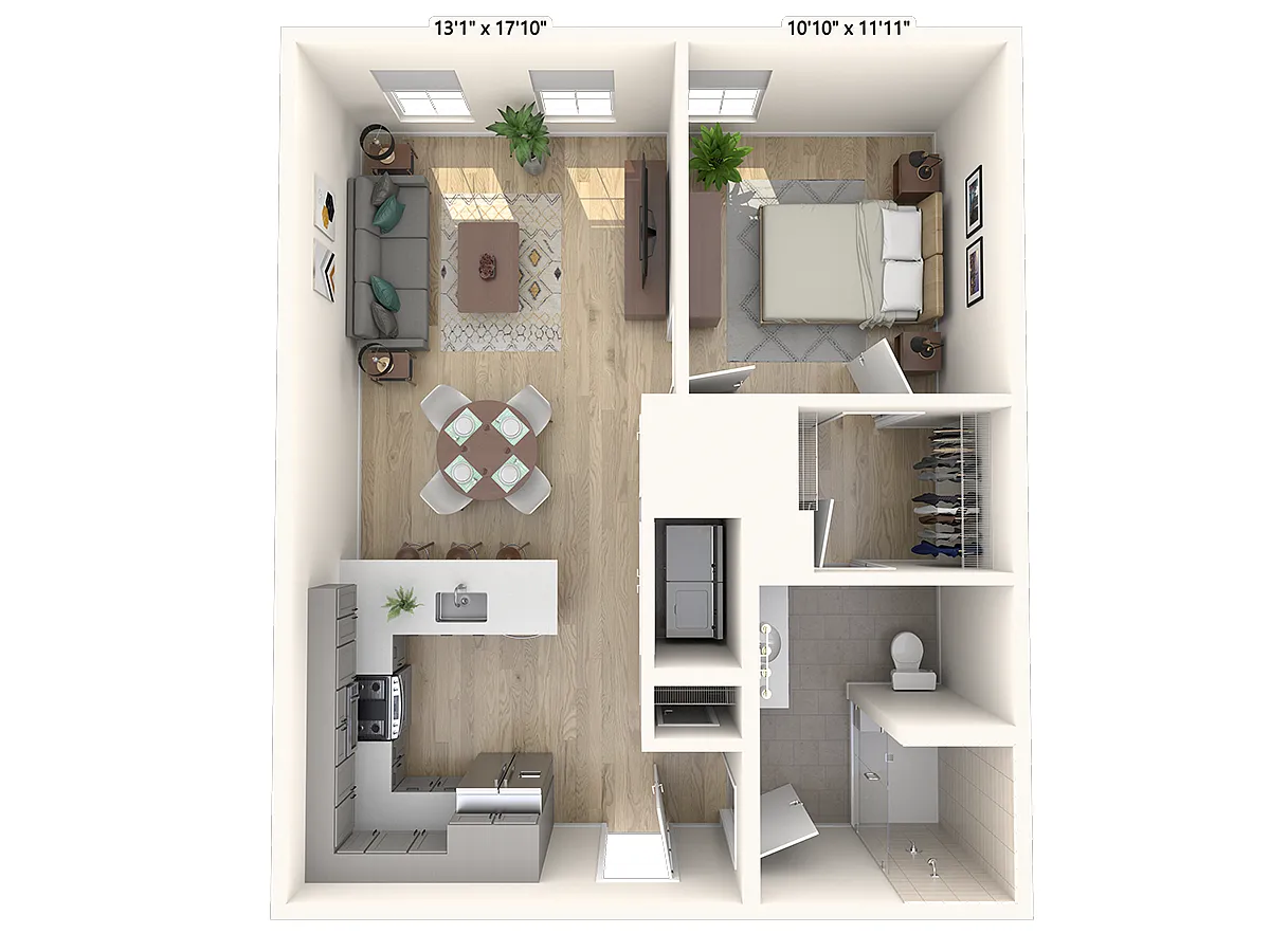 Floor plan A1.2 | 1 Bed | 1 Bath