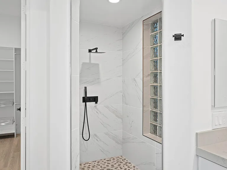 Master shower