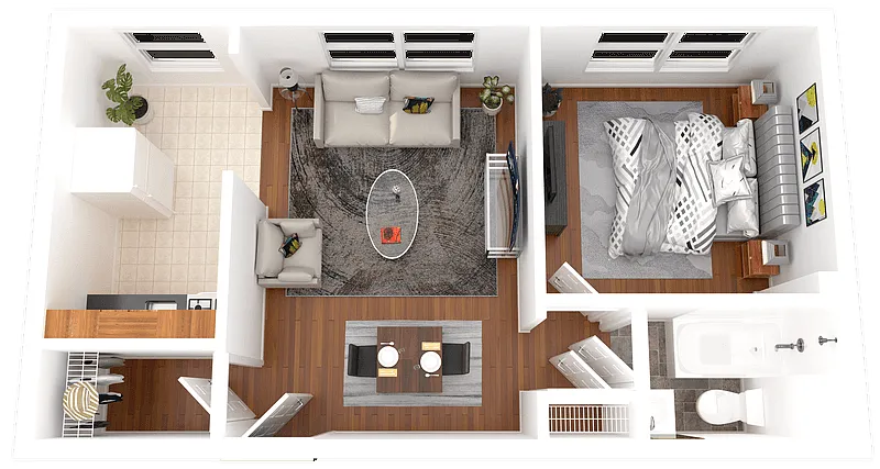 Floor plan One Bedroom