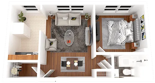 Floor plan One Bedroom