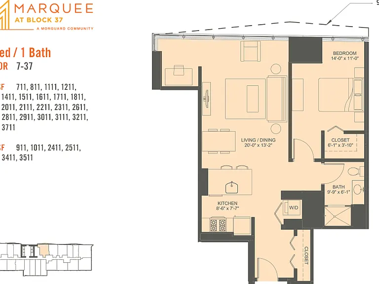 1 Bedroom x 11 1 Bedroom x 11