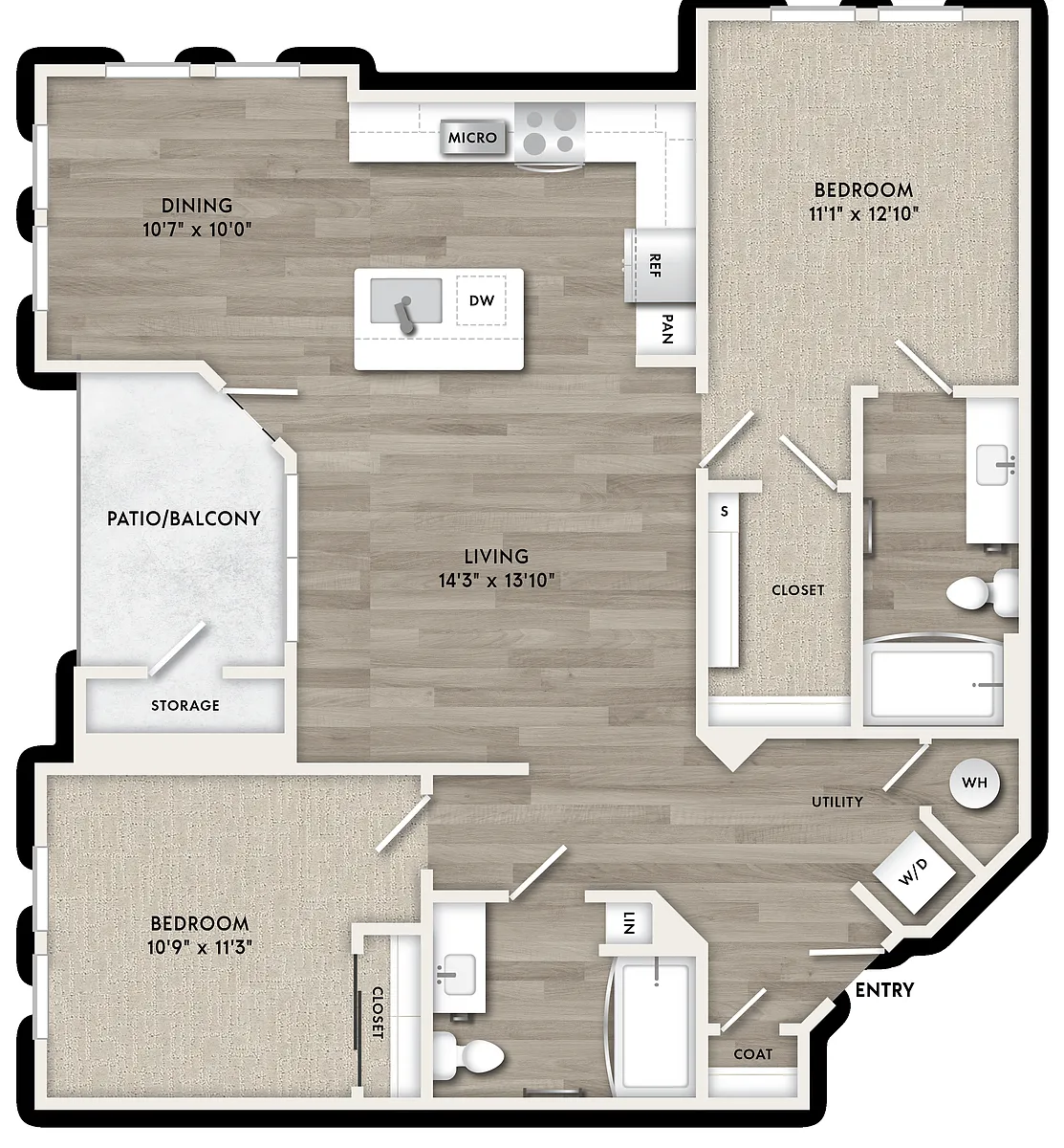 Floor plan B3A