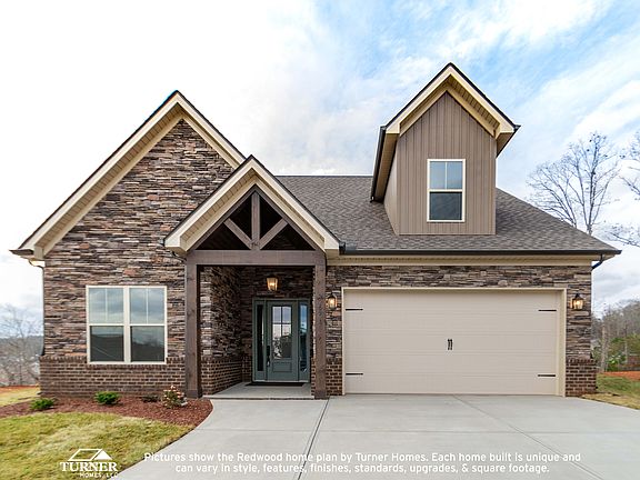 The Redwood Stone Brick Elevation Example