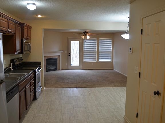 from front door view of kitchen