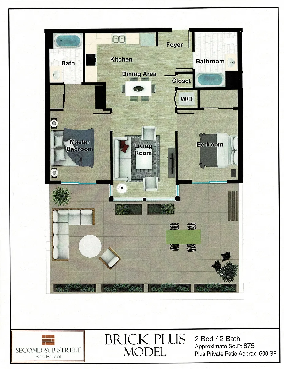 Floor plan Brick Model A