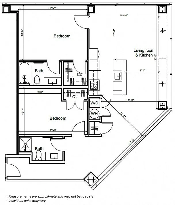 Floor plan 2BR 2A