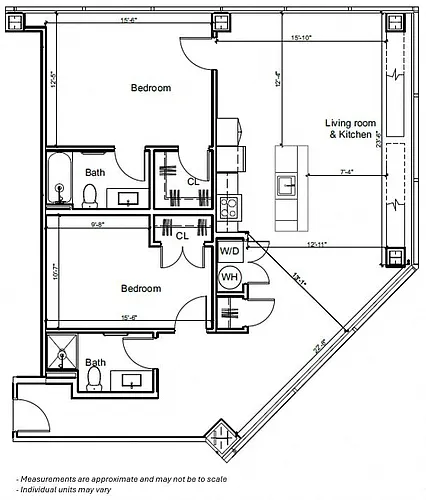Floor plan 2BR 2A