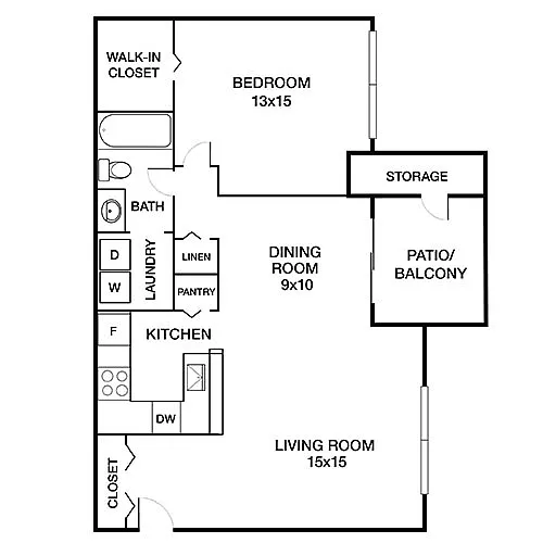 Floor plan Chestnut Deluxe