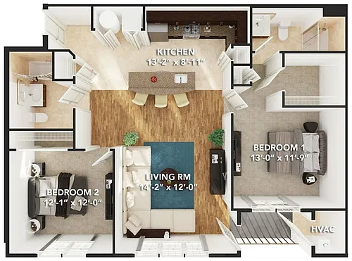 Floor plan Camelot East - Deacon