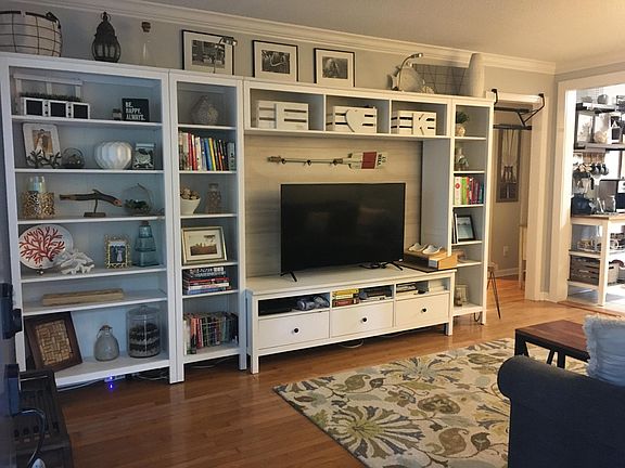 Front door opens to living area